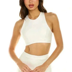 We Wore What Racerback Bra in Off White